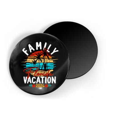 Family Florida Vacation 2024 Funny Matching Group Family Magnet