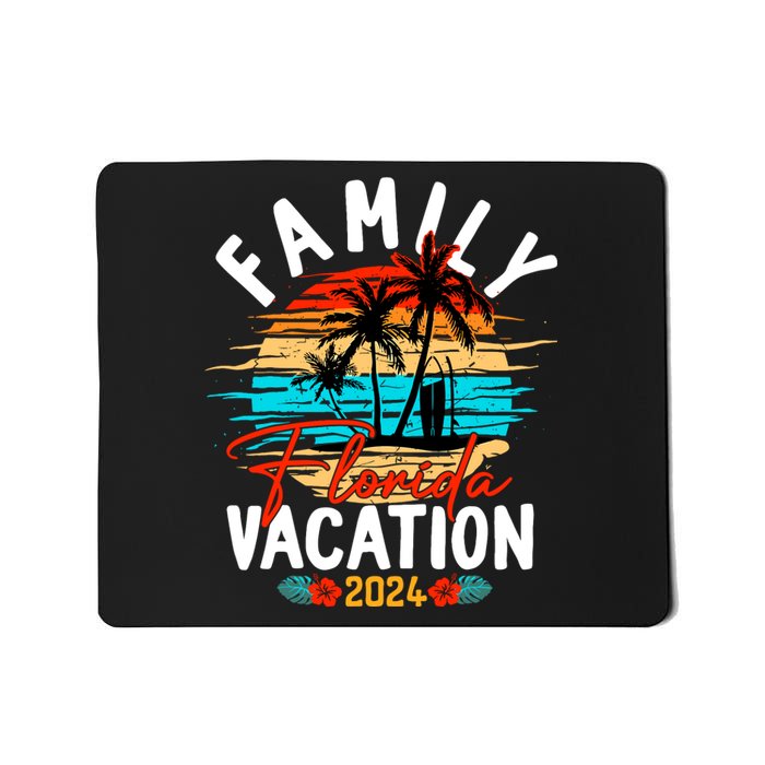 Family Florida Vacation 2024 Funny Matching Group Family Mousepad