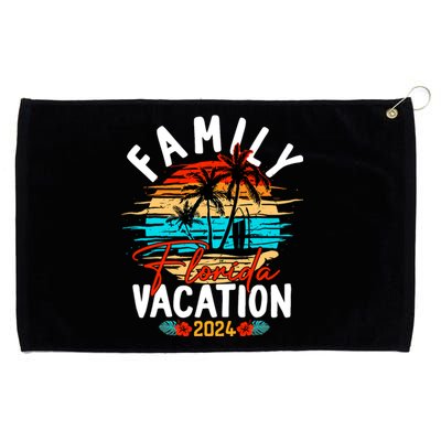 Family Florida Vacation 2024 Funny Matching Group Family Grommeted Golf Towel