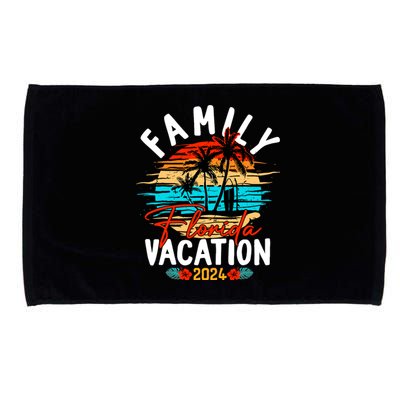 Family Florida Vacation 2024 Funny Matching Group Family Microfiber Hand Towel