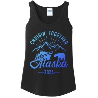 Funny Family Vacation Travel Alaska Cruise 2024 Ladies Essential Tank