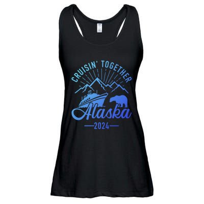 Funny Family Vacation Travel Alaska Cruise 2024 Ladies Essential Flowy Tank