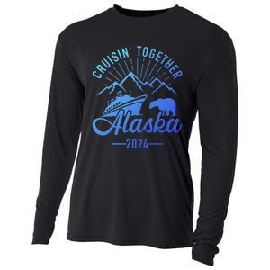 Funny Family Vacation Travel Alaska Cruise 2024 Cooling Performance Long Sleeve Crew