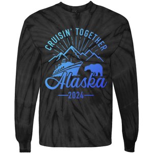 Funny Family Vacation Travel Alaska Cruise 2024 Tie-Dye Long Sleeve Shirt