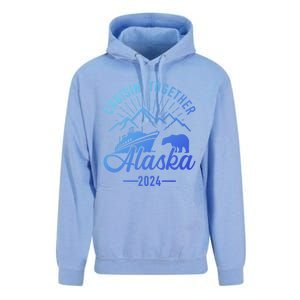 Funny Family Vacation Travel Alaska Cruise 2024 Unisex Surf Hoodie