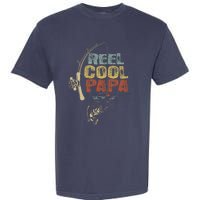 Funny Fisherman Vintage Reel Cool Papa Garment-Dyed Heavyweight T-Shirt