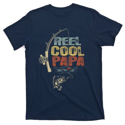 Funny Fisherman Vintage Reel Cool Papa T-Shirt