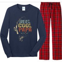 Funny Fisherman Vintage Reel Cool Papa Long Sleeve Pajama Set