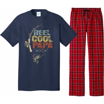 Funny Fisherman Vintage Reel Cool Papa Pajama Set