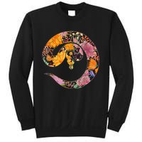 Floral Flower Vintage Retro BALL PYTHON Lover Sweatshirt