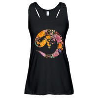 Floral Flower Vintage Retro BALL PYTHON Lover Ladies Essential Flowy Tank