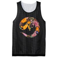 Floral Flower Vintage Retro BALL PYTHON Lover Mesh Reversible Basketball Jersey Tank