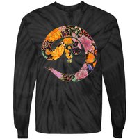 Floral Flower Vintage Retro BALL PYTHON Lover Tie-Dye Long Sleeve Shirt