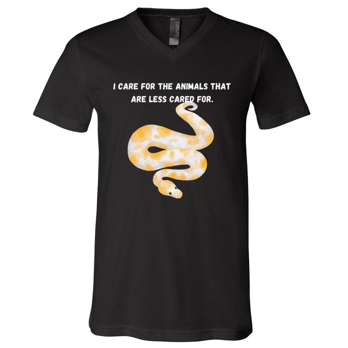 Floral Flower Vintage Retro BALL PYTHON Lover V-Neck T-Shirt