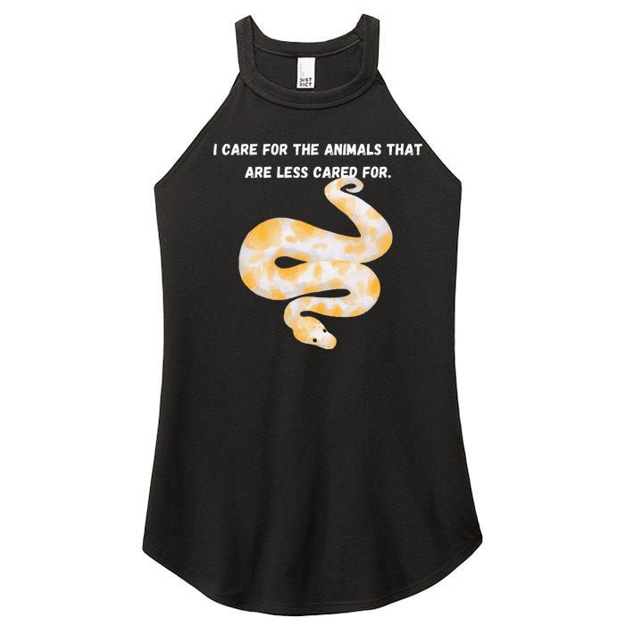 Floral Flower Vintage Retro BALL PYTHON Lover Women's Perfect Tri Rocker Tank