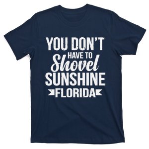 Funny Florida Vacation Gift Funny Snow Bird Beach T-Shirt