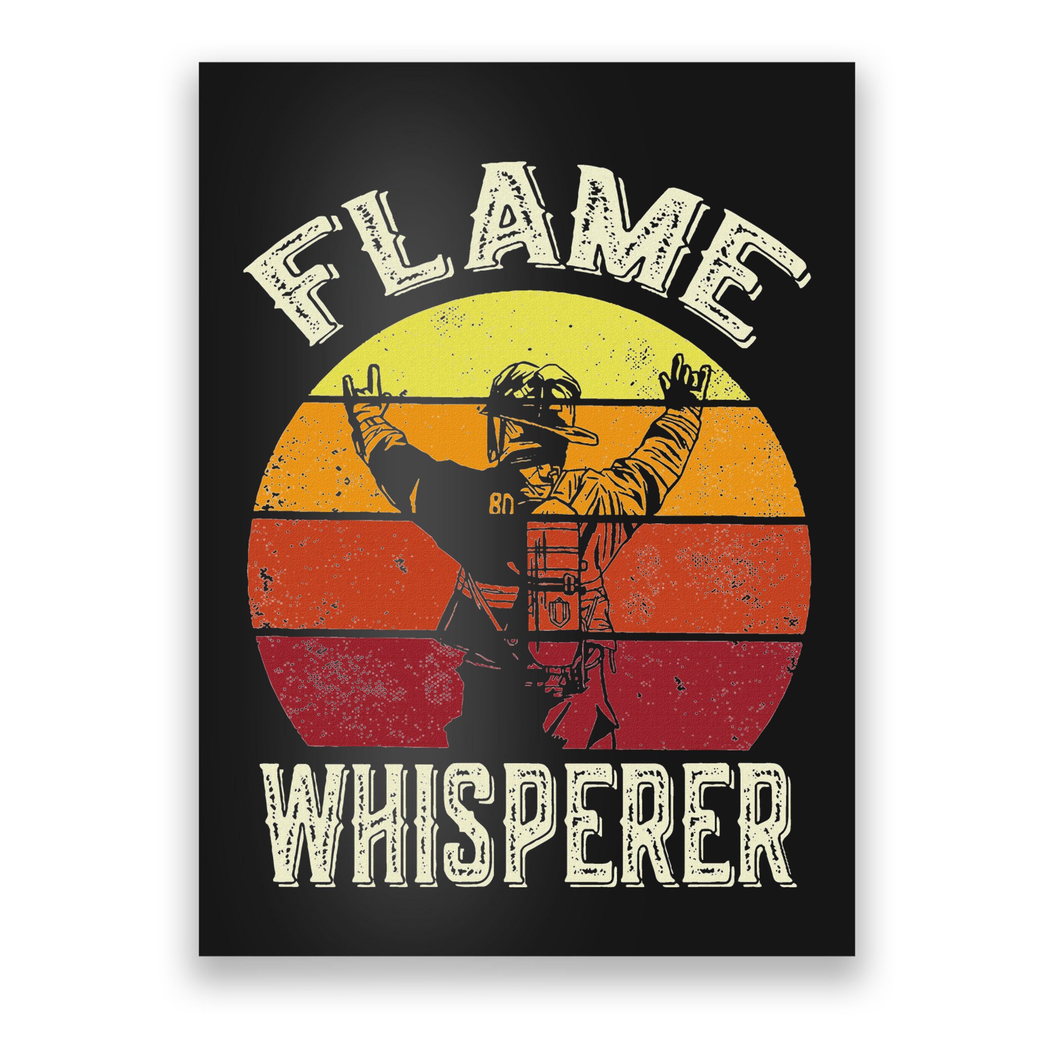 Firefighting Fireman & Volunteer Firefighter Poster