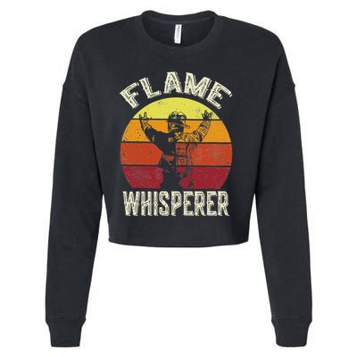Firefighting Fireman & Volunteer Firefighter Cropped Pullover Crew