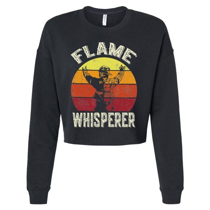 Firefighting Fireman & Volunteer Firefighter Cropped Pullover Crew
