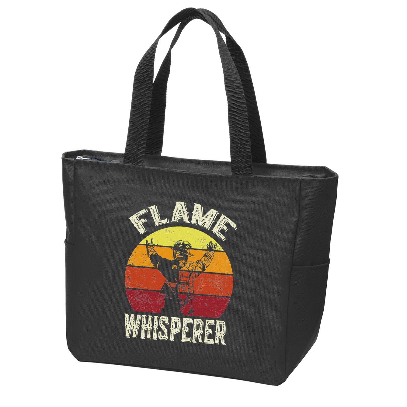 Firefighting Fireman & Volunteer Firefighter Zip Tote Bag