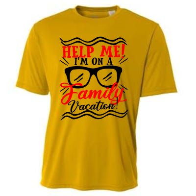 Funny Family Vacation Help Me Holiday Cruise Florida Gift Cool Gift Cooling Performance Crew T-Shirt