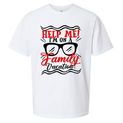 Funny Family Vacation Help Me Holiday Cruise Florida Gift Cool Gift Sueded Cloud Jersey T-Shirt