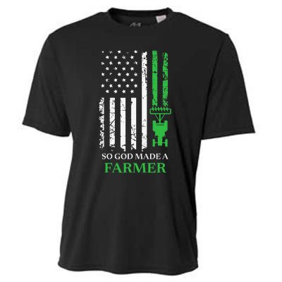 Farming Farmer Vintage So God Made A Farmer Cooling Performance Crew T-Shirt