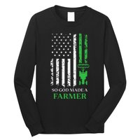 Farming Farmer Vintage So God Made A Farmer Long Sleeve Shirt