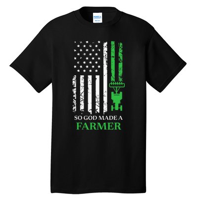 Farming Farmer Vintage So God Made A Farmer Tall T-Shirt