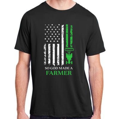 Farming Farmer Vintage So God Made A Farmer Adult ChromaSoft Performance T-Shirt