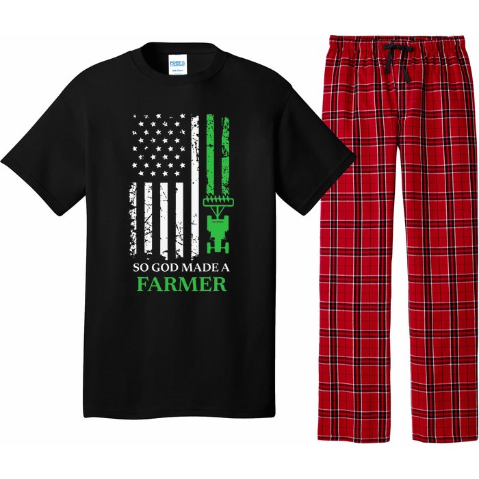 Farming Farmer Vintage So God Made A Farmer Pajama Set