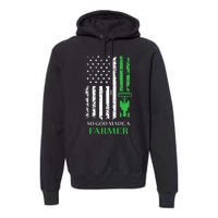 Farming Farmer Vintage So God Made A Farmer Premium Hoodie