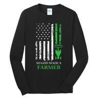 Farming Farmer Vintage So God Made A Farmer Tall Long Sleeve T-Shirt