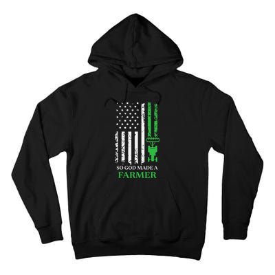 Farming Farmer Vintage So God Made A Farmer Tall Hoodie