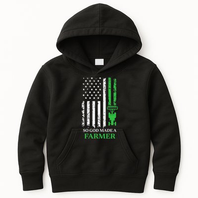 Farming Farmer Vintage So God Made A Farmer Kids Hoodie