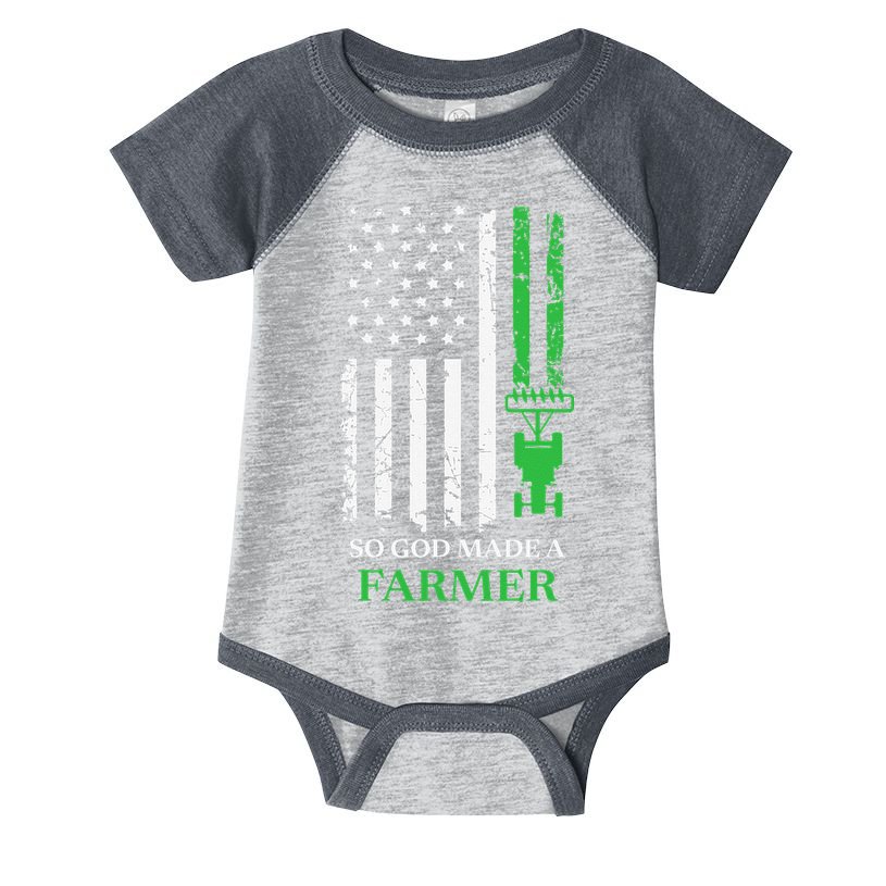 Farming Farmer Vintage So God Made A Farmer Infant Baby Jersey Bodysuit