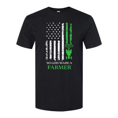 Farming Farmer Vintage So God Made A Farmer Softstyle® CVC T-Shirt