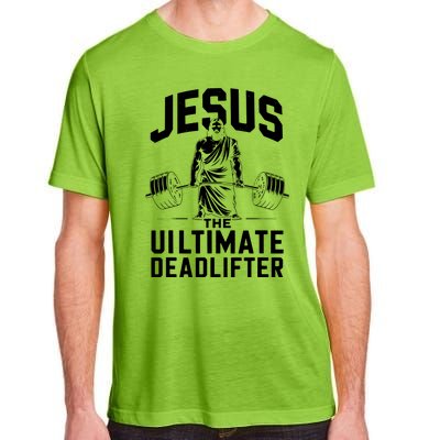 Fitness Funny Vintage Jesus The Ultimate Deadlifter Adult ChromaSoft Performance T-Shirt