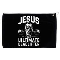 Fitness Funny Vintage Jesus The Ultimate Deadlifter Grommeted Golf Towel