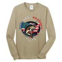 Funny Fishing Vintage Reel Cool Grandpa Tall Long Sleeve T-Shirt