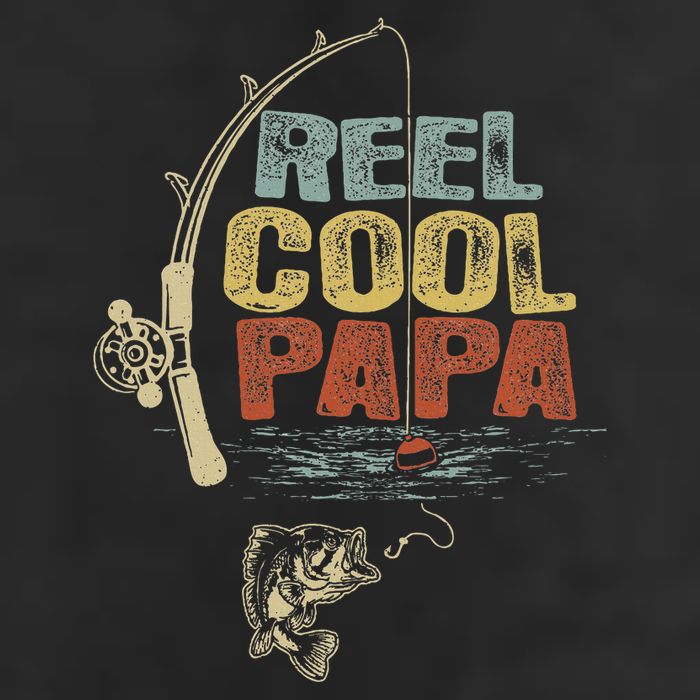 Funny Fisherman Vintage Reel Cool Papa Beanie