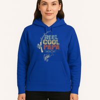 Funny Fisherman Vintage Reel Cool Papa Hoodie