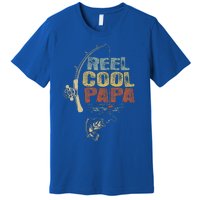 Funny Fisherman Vintage Reel Cool Papa Premium T-Shirt