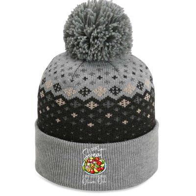 Funny Fresh Vegetable Salad Mediterranean Food Lover The Baniff Cuffed Pom Beanie