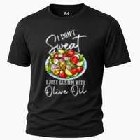 Funny Fresh Vegetable Salad Mediterranean Food Lover Cooling Performance Crew T-Shirt