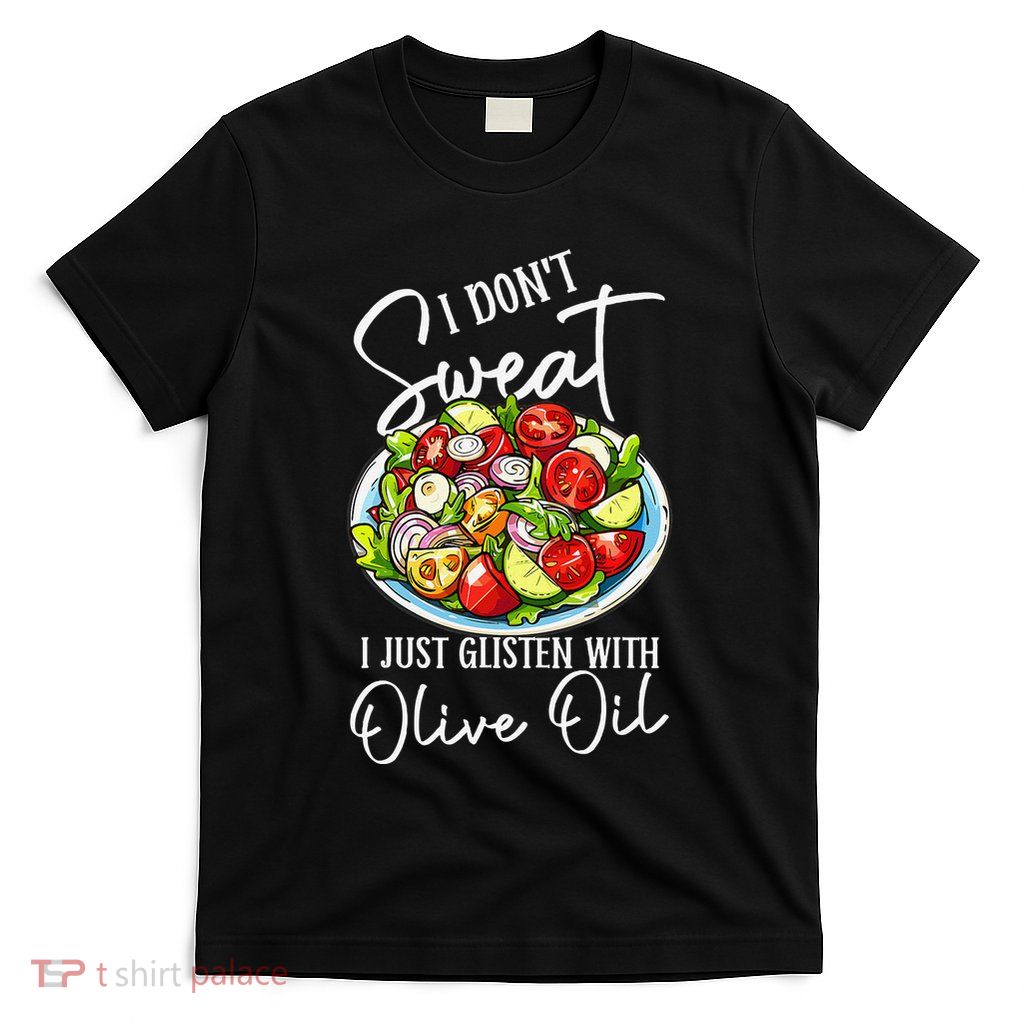 Funny Fresh Vegetable Salad Mediterranean Food Lover T-Shirt
