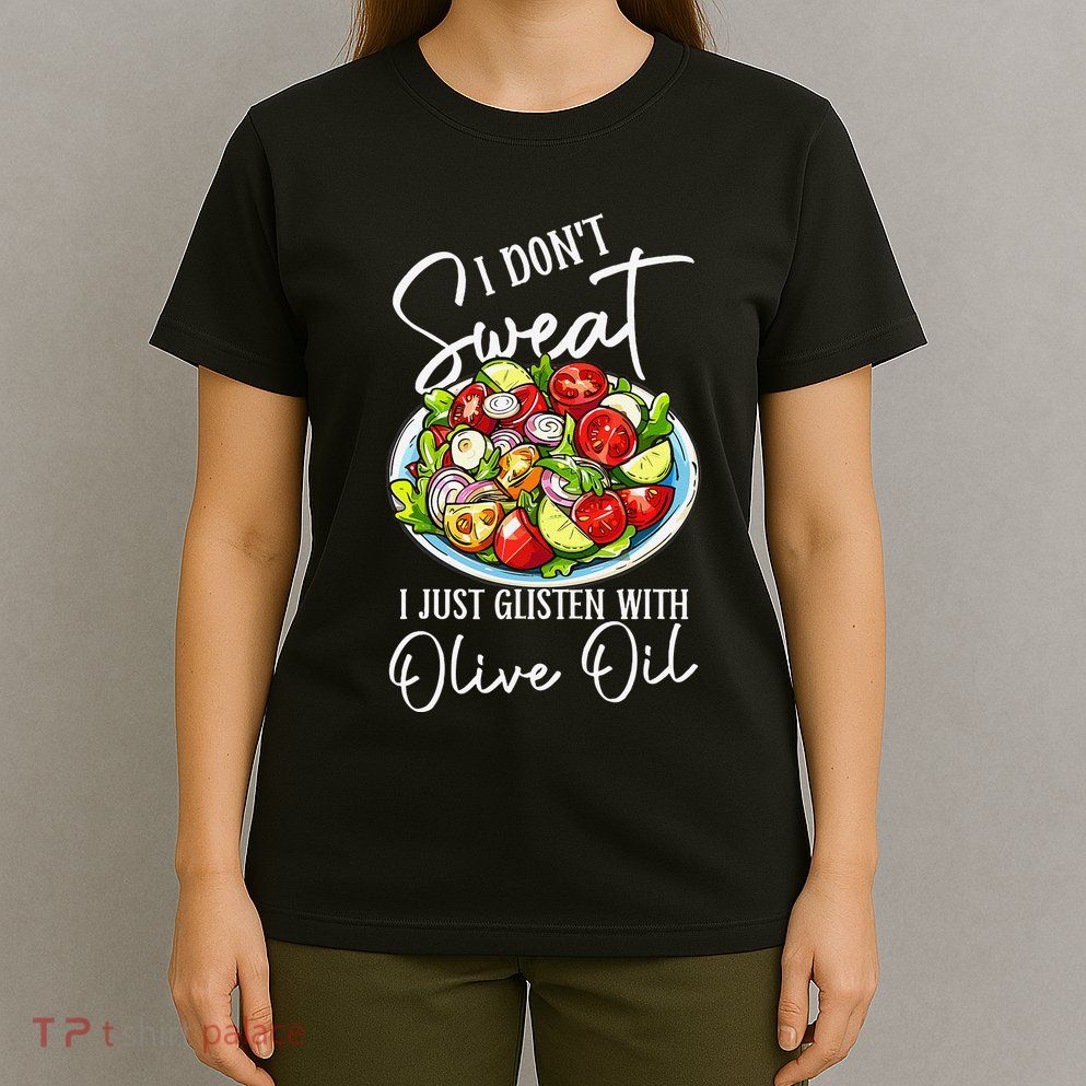 Funny Fresh Vegetable Salad Mediterranean Food Lover T-Shirt