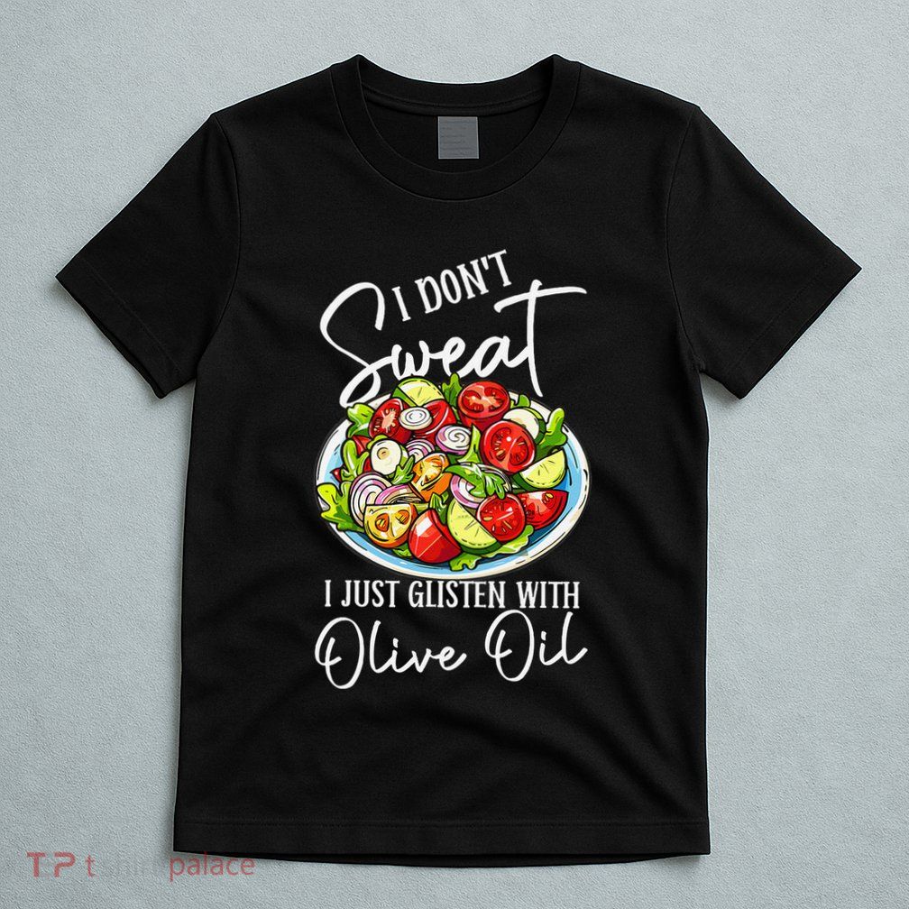 Funny Fresh Vegetable Salad Mediterranean Food Lover T-Shirt