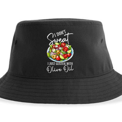 Funny Fresh Vegetable Salad Mediterranean Food Lover Sustainable Bucket Hat