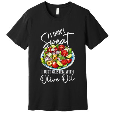 Funny Fresh Vegetable Salad Mediterranean Food Lover Premium T-Shirt